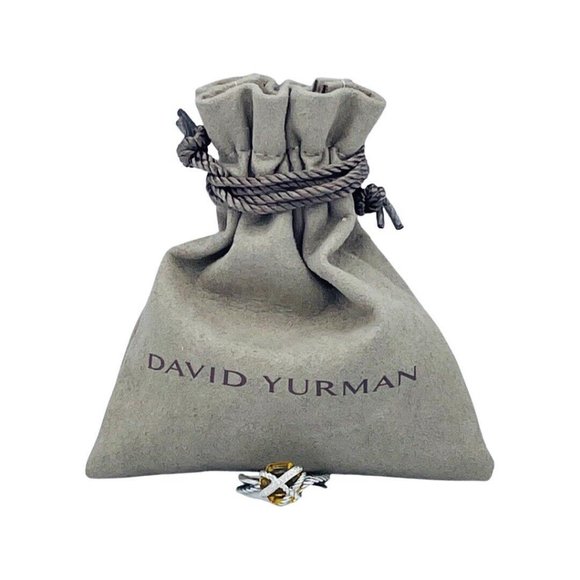 Authentic David Yurman Cable Wrap 10mm Citrine & Diamond Ring Sz 7